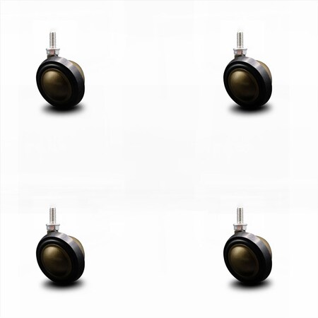 Service Caster 2.25 Inch Antique Soft Tread Ball Caster - 5/16 Inch Threaded Stem, 4PK SCC-TS01S214-DCR-WA-5161812-4